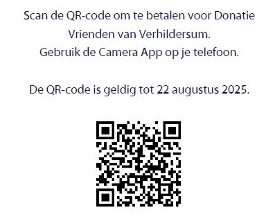 QR code donatie Vrienden